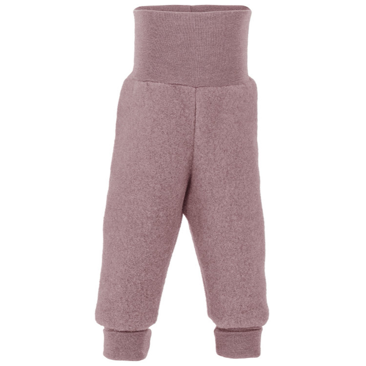 Engel Natur wol fleece broekje - rosewood melange