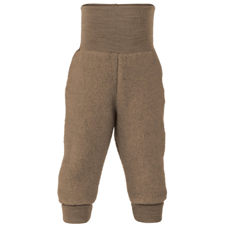 Engel Natur wol fleece broekje - walnut