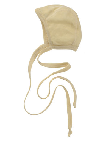 Engel Natur baby bonnet fine rib mutsje - natural