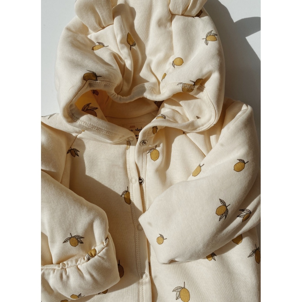 Konges Sl jd baby onesie lemon Milck
