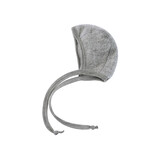 Engel Natur virgin wool baby bonnet - light grey melange