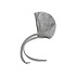 wol fleece baby bonnet mutsje - light grey melange wol fleece baby bonnet mutsje - light grey melange