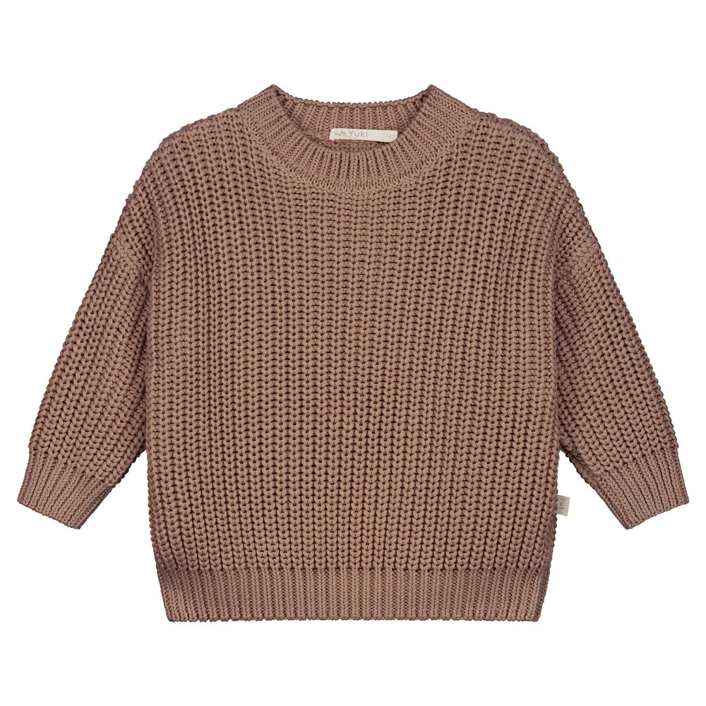 Yuki Kidswear chunky knitted sweater - mist Yuki Kidswear chunky knitted sweater - mist