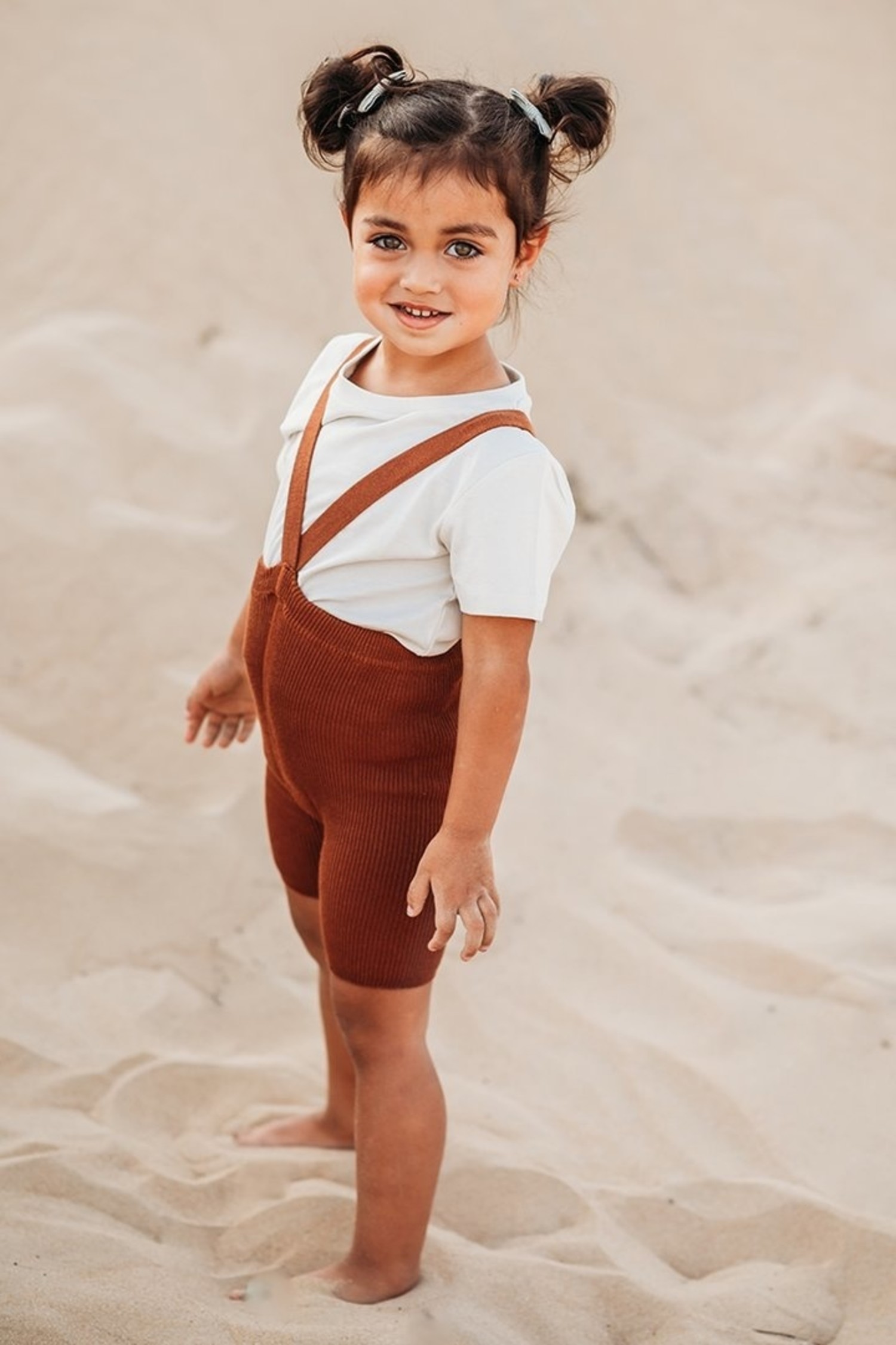 Shorty tights with braces cinnamon 