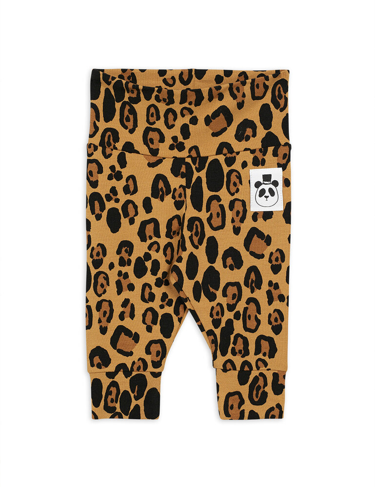 Mini Rodini basic leopard newborn legging