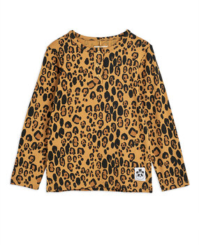 Mini Rodini basic leopard grandpa - longsleeve Mini Rodini basic leopard grandpa - longsleeve