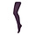 cotton rib tights - dark purple
