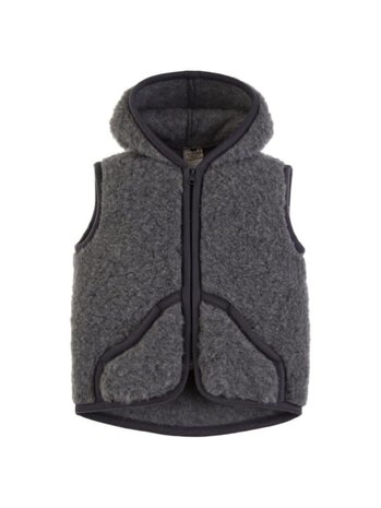 Alwero bodywarmer met capuchon alpen junior robby - graphite Alwero bodywarmer met capuchon alpen junior robby - graphite