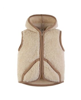 Alwero bodywarmer met capuchon alpen junior robby - beige Alwero bodywarmer met capuchon alpen junior robby - beige