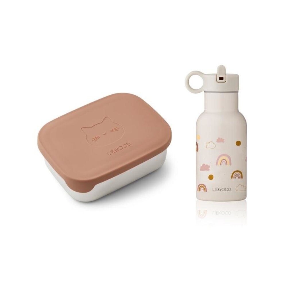 LIEWOOD Joni lunch box set Rainbow love sandy / cat dark rose multi LIEWOOD Joni lunch box set Rainbow love sandy / cat dark rose multi
