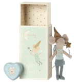 Maileg Tooth fairy mouse in matchbox ­blue