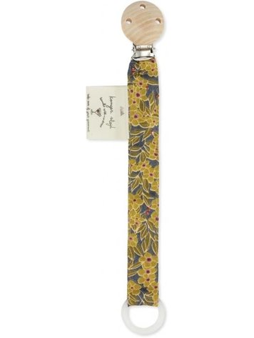 Konges Slojd speenkoord - winter leaves mustard