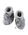 wool fleece baby bootees - light grey melange