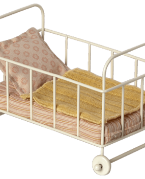 Maileg Cot bed Micro - Rose Maileg Cot bed Micro - Rose