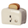 miniature toaster & bread ­off white