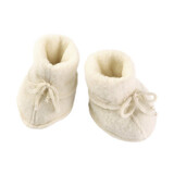 Engel Natur wool fleece baby bootees - natural