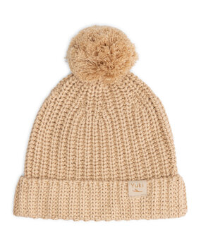 Yuki Kidswear chunky knitted beanie - oath