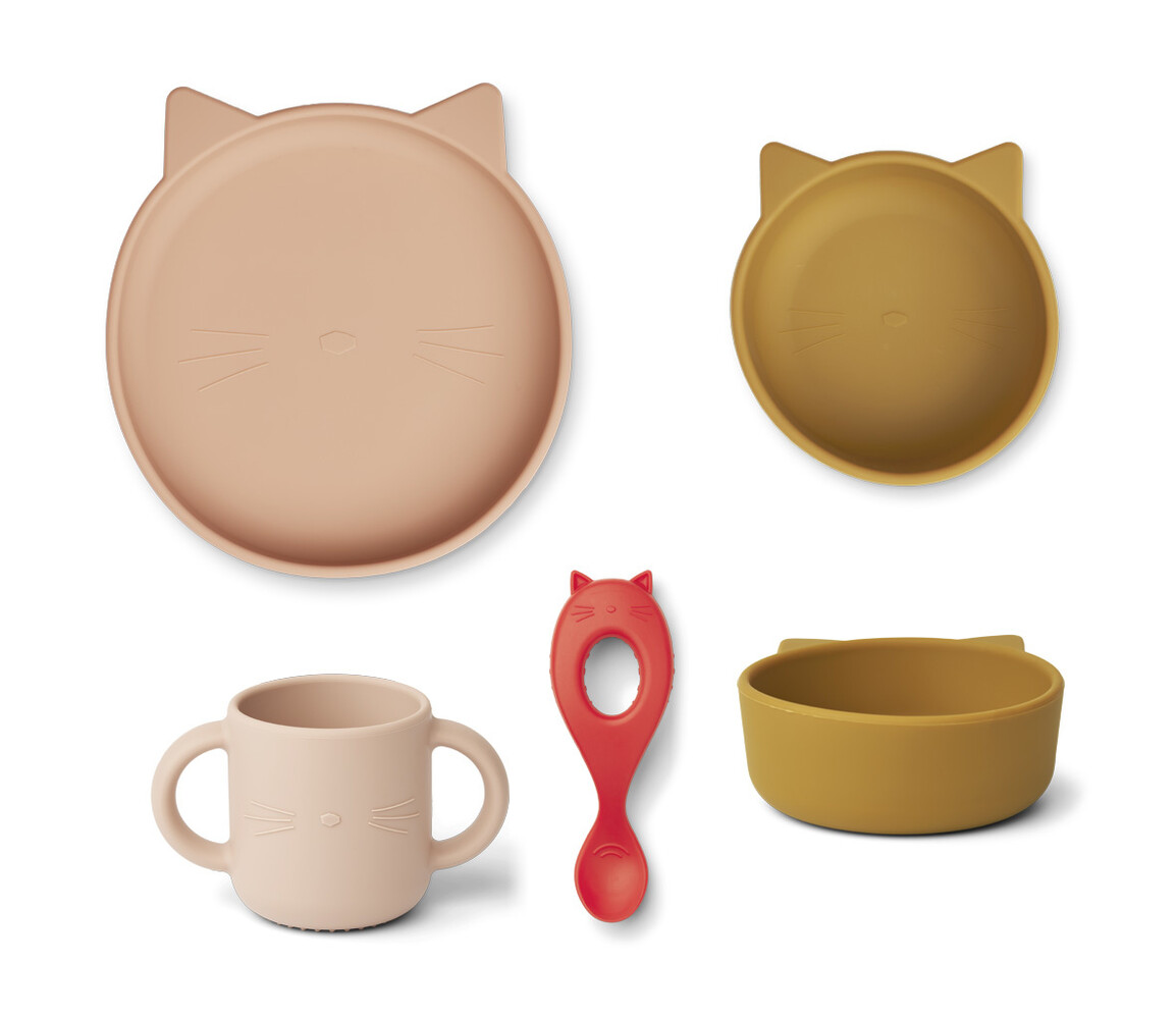 Liewood Vivi silicone set - cat rose multi mix