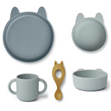 Liewood Vivi silicone set - rabbit blue multi mix Liewood Vivi silicone set - rabbit blue multi mix