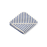 Liewood Alba hooded baby towel yarn dyed - Stripe surf blue
