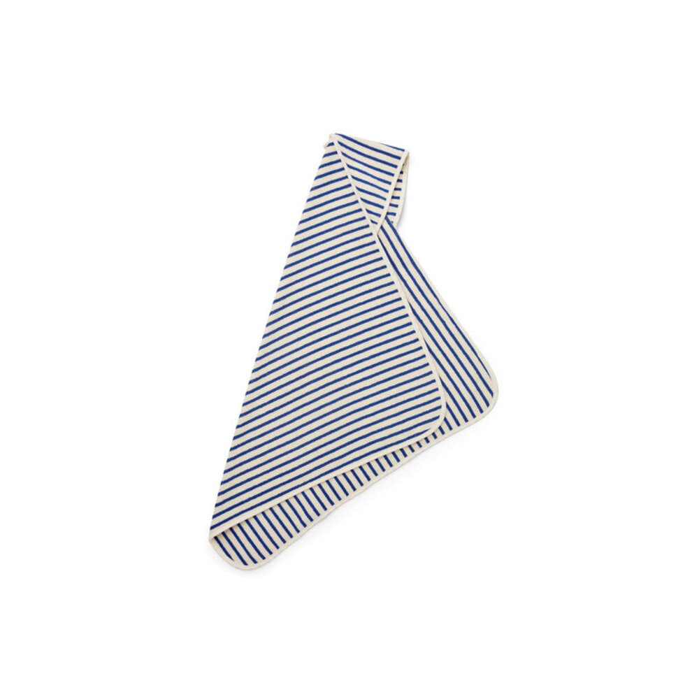 Liewood Alba hooded baby towel yarn dyed - Stripe surf blue Liewood Alba hooded baby towel yarn dyed - Stripe surf blue