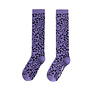 Flower dots knee socks lilac