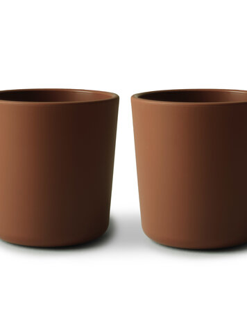 Mushie Set van 2 drinkbekers - caramel