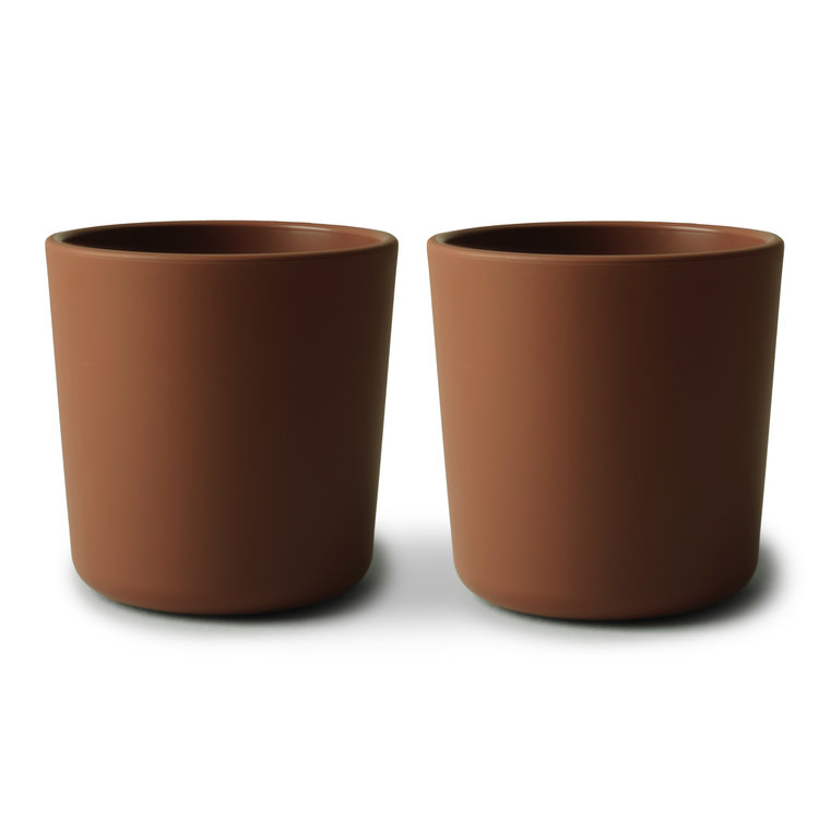Mushie Set van 2 drinkbekers - caramel