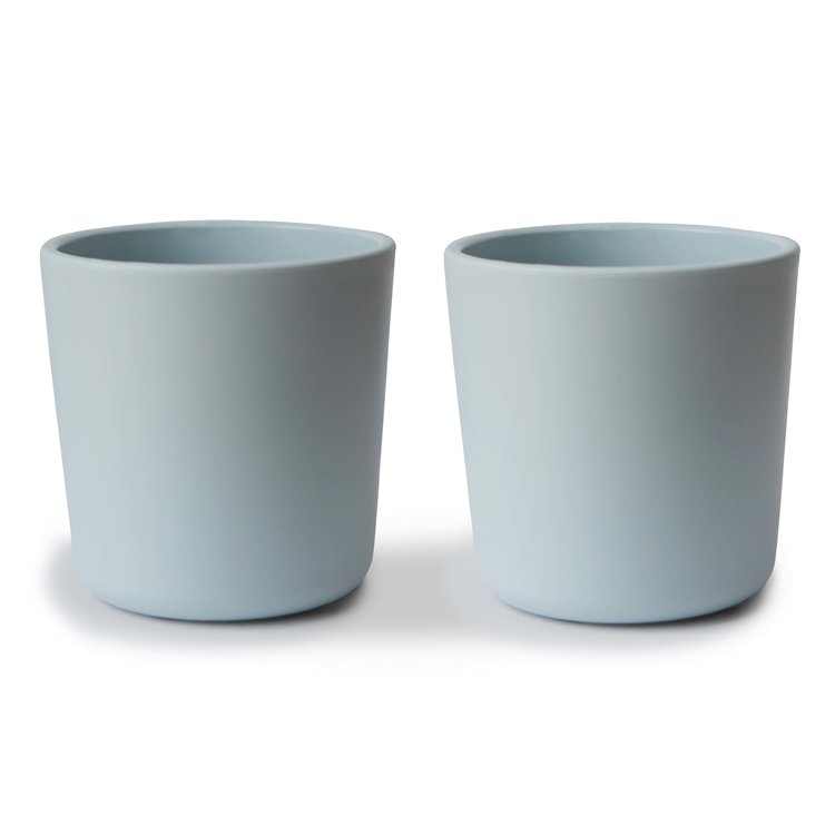 Mushie Set van 2 drinkbekers - powder blue