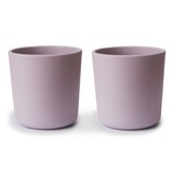 Mushie Set van 2 drinkbekers - soft lilac Mushie Set van 2 drinkbekers - soft lilac