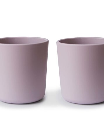 Mushie Set van 2 drinkbekers - soft lilac