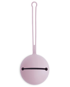 Mushie Siliconen speenhouder - soft lilac Mushie Siliconen speenhouder - soft lilac