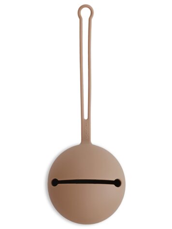 Mushie Siliconen speenhouder - natural