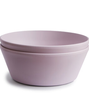 Mushie Set van 2 kommen - soft lilac Mushie Set van 2 kommen - soft lilac