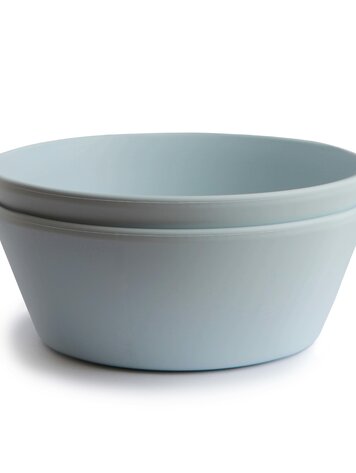 Mushie Set van 2 kommen - powder blue