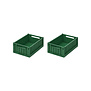 Weston Storage Box S 2-pack - garden green