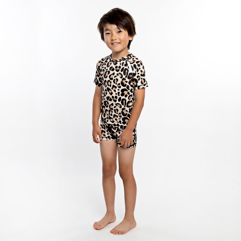 Beach & Bandits Leopard Shark Swimshort - Ivory Beach & Bandits Leopard Shark Swimshort - Ivory