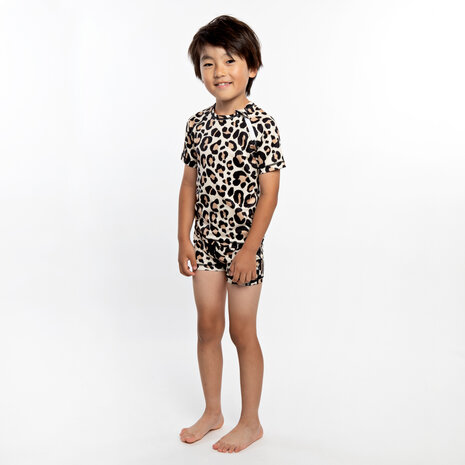 Beach & Bandits Leopard Shark Swimshort - Ivory Beach & Bandits Leopard Shark Swimshort - Ivory
