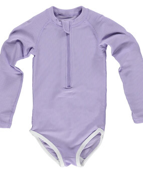 Beach & Bandits Lavender Ribbed Suit