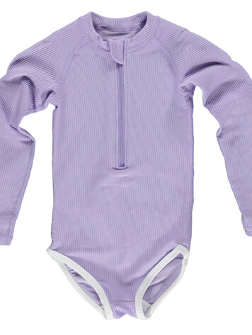 Beach & Bandits Lavender Ribbed Suit
