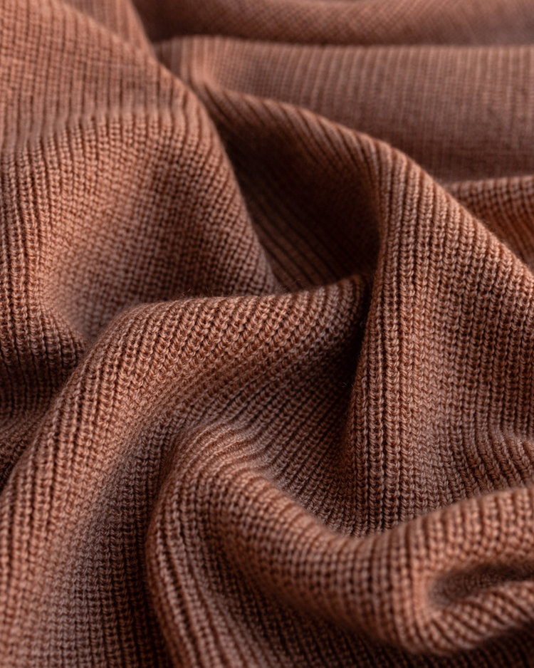 Hvid Blanket Felix Terracotta