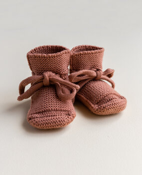 Hvid Booties - Brick