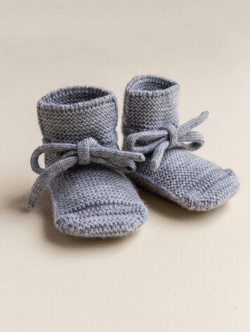 Hvid Booties - Grey Melange