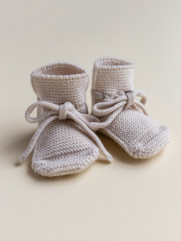 Hvid Booties - Cream