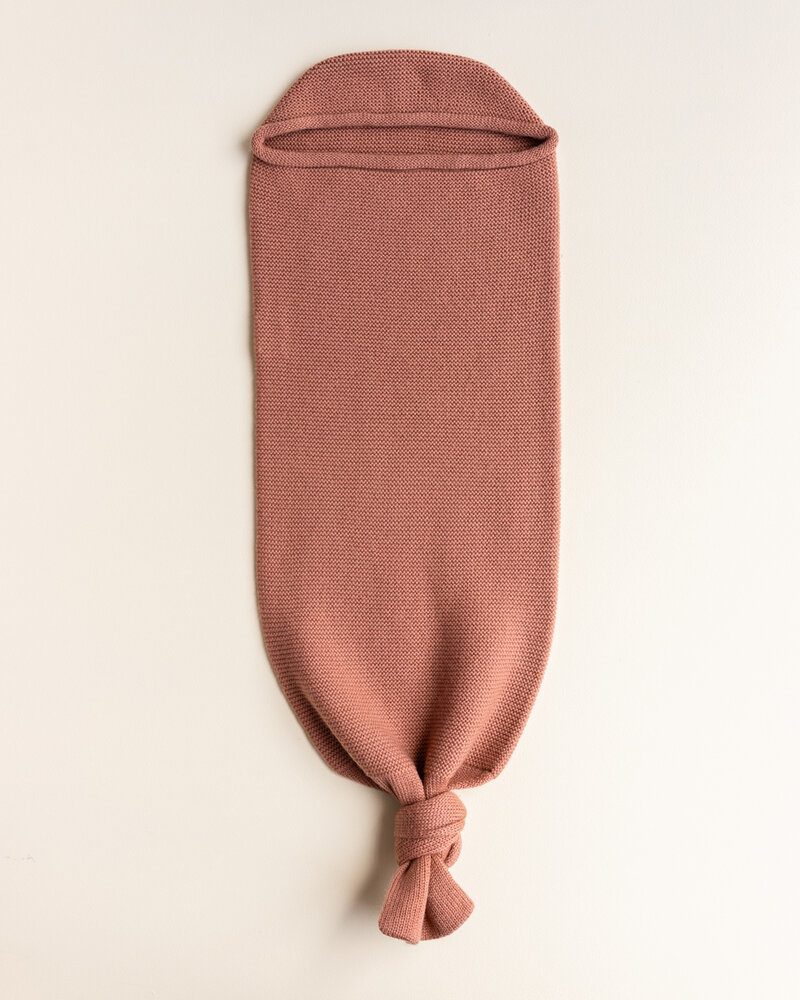 Hvid baby cocoon Brick - merinowol