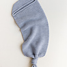Hvid baby cocoon Grey Melange - merinowol