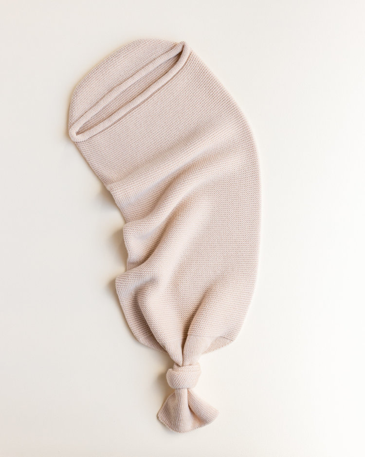 Hvid baby cocoon Oat - Merinowol