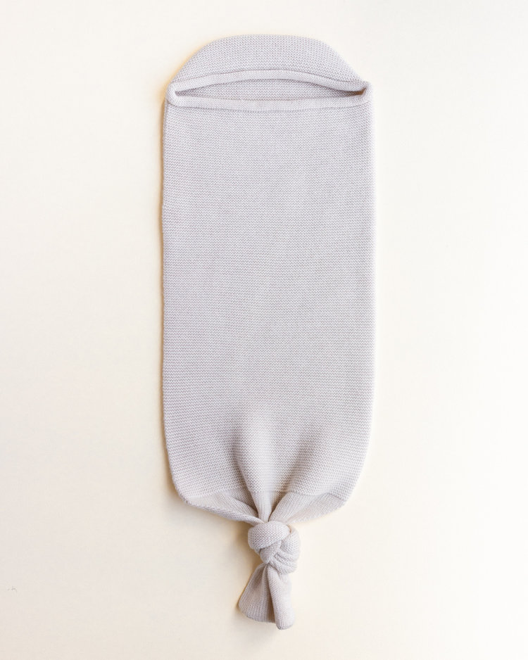 Hvid baby cocoon Off White - Merinowol