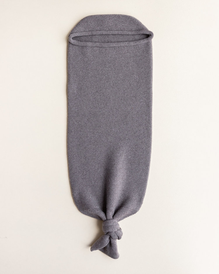 Hvid baby cocoon Otter - merinowol