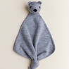 Hvid Teddy Tokki grey melange - knuffeldoekje merinowol